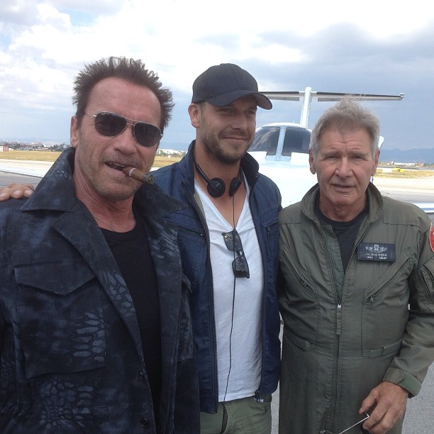 expendables 3 rodaje arnold, patrick,harrison